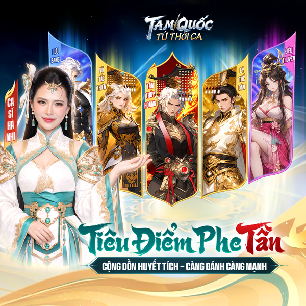 Lối chơi sắp xếp đội hình linh hoạt trong Tam Quốc Tứ Thời Ca